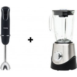 H.koenig mix75 + mx15 robot plongeant 4 en 1 750W + blender mixeur et broyeur