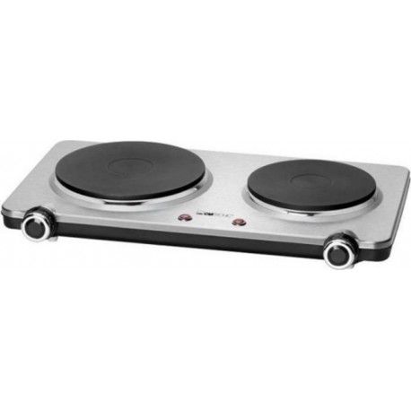 Clatronic dkp 3668 e stainless steel double hotplate inox