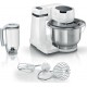 Bosch kitchen machine serie 2 blanc -700W - bol melangeur inox 3,8 l - fouet - crochet petrisseur - blender