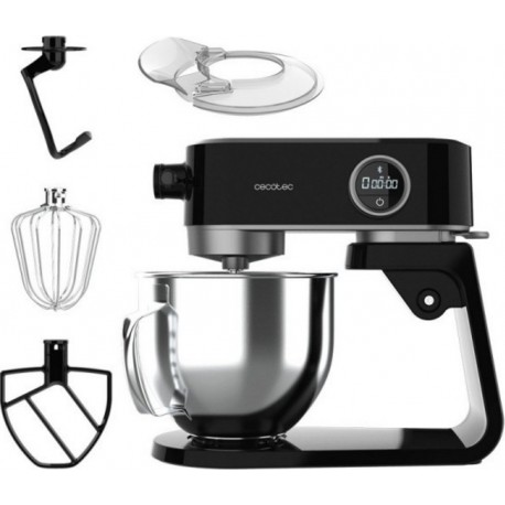 Cecotec Robot pétrisseur cecotec twist&fusion 40000 luxury noir, capacité 5l,lumière led, 800w