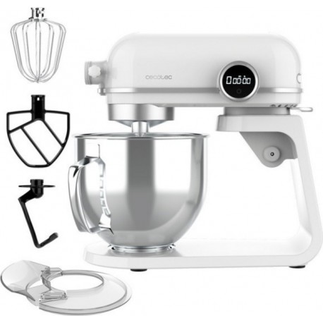 Cecotec Robot pétrisseur cecotec twist&fusion 45000 luxury blanc, capacité 5l,lumière led, 800w