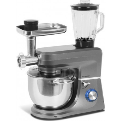 Thomson - THFP9714G - Robot Pâtissier de cuisine multifonctions - Bol XXL Inox 7 L - Blender 1,5 L - 6 Vitesses + Pulse - 1400 W
