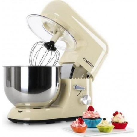 Klarstein bella morena - robot de cuisine multifonction - robot patissier (2000w, bol de 5l, 6 vitesses) TK2-BELLA MORENA