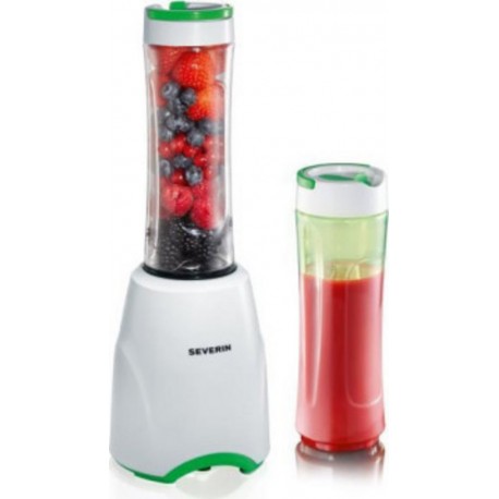 Severin sm3735 blender a smoothie mix & go - blanc et vert