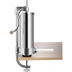 Giantex poussoir à saucisse 3l machine à saucisse poussoir à viande en acier inoxydable appareil de remplissage de saucisse vian