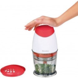 Domoclip dop118r hachoir multifonction - blanc et rouge