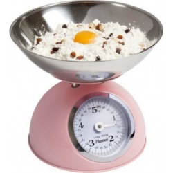 Bestron dkw700sd balance de cuisine - design rétro - rose pastel BES8712184036769