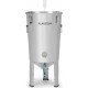 Klarstein gärkeller pro cuve de fermentation bière & vin - 30l - soupape de vidange de levure - inox 304