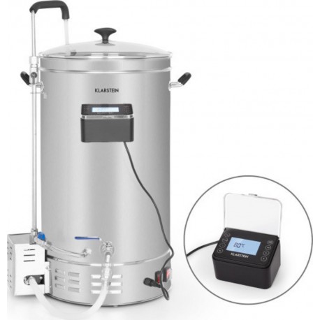 Klarstein brauheld pro 45 kit de brassage de bière- cuve 45l / 3300W - pompe de circulation inox BRD3-Brauheld-Pro45
