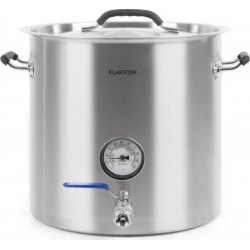 Klarstein brauheld pur 70 - cuve de brassage pour bière maison - 70 litres, sans élément chauffant, thermomètre integré - inox B