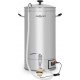 Oneconcept hopfengott cuve de brassage 30l avec pompe de circulation - 30-140 °c - cuve inox