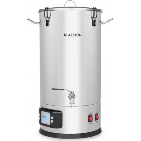 Klarstein maischfest cuve de brassage bière 30 litres - cuve inox - 1500W / 3000w