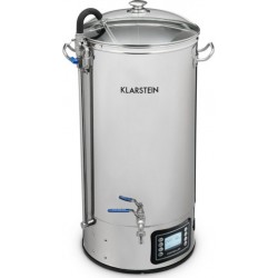 Klarstein mundschenk xxl kit de brassage à bière maison - cuve inox 50l - écran lcd - 3000w