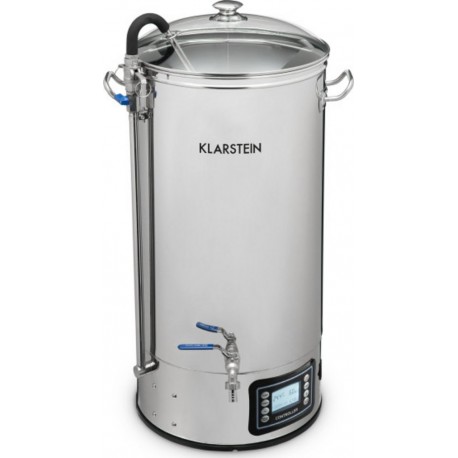 Klarstein mundschenk xxl kit de brassage à bière maison - cuve inox 50l - écran lcd - 3000w