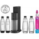 Sodastream Machine à soda MACHINE DUO NOIRE PACK 4 BOUTEILLE