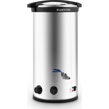 Klarstein beerfest brasseur à bière 30l - cuve de macération double paroi en inox - 2585w