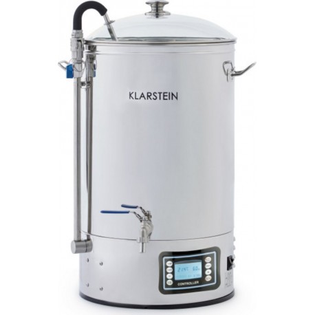 Klarstein kit de brassage de bière maison - cuve à maîche inox - 2500w