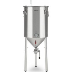 Klarstein gärkeller pro xl - cuve de fermentation 60 litres pour brassage de bière maison - acier 304 BRD3-Conical-60
