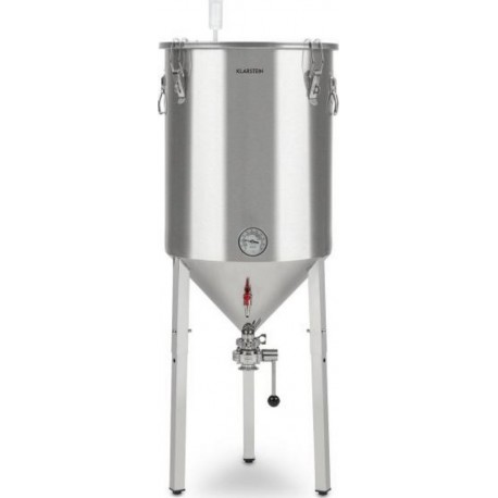 Klarstein gärkeller pro xl - cuve de fermentation 60 litres pour brassage de bière maison - acier 304 BRD3-Conical-60