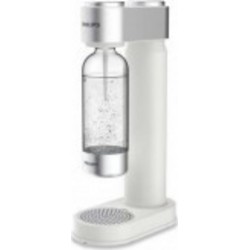 Philips add4902wh - machine a soda blanche finitions chromées + cylindre 425g co² + 1 bouteille pet 1 litre