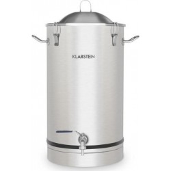 Klarstein maischfest cuve de fermentation 30 litres avec tube - inox 304