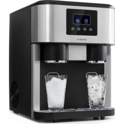 Klarstein eiszeit crush machine à glaçons & glace pilée 18kg /24h - 2 tailles de cube - argent ICE5-Eiszeit Crush
