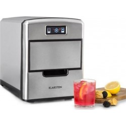 Klarstein metropolitan machine à glaçons 12 kg/24 h écran numérique - argent