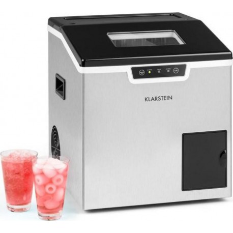 Klarstein bullet icefestival - machine à glaçons 400W - 12-20 kg/24h de glaçons- capacité : 1,9 kg - bullet ice - acier inoxydab