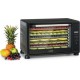 Klarstein mega jerky déshydrateur alimentaire 8 plateaux chromés 650W - température de 35 à 80 ° c  - ecran lcd tactile - noir D