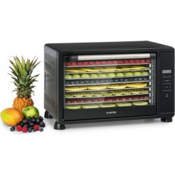 Klarstein mega jerky déshydrateur alimentaire 8 plateaux chromés 650W - température de 35 à 80 ° c  - ecran lcd tactile - noir D