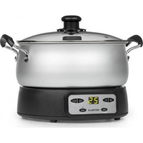 Klarstein jam session confiturier électrique 3 litres / 2 programmes - 1000W de puissance - gris FP2-Jam Session