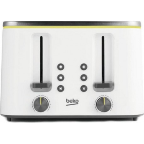 Beko - grille-pain 4 fentes - tam4341w - metropolis - 900 w BEK8690842191398