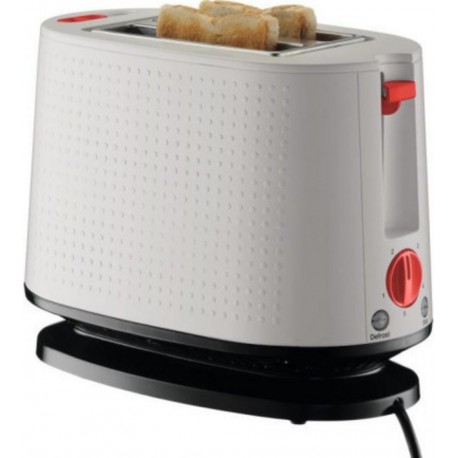 Bodum 10709-913euro-3 bistro grille-pain électrique double fente - 940 w - blanc creme BOD0699965331283