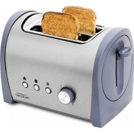 Cecotec Grille-pain cecotec steel&toast gris, 800 w, double fente