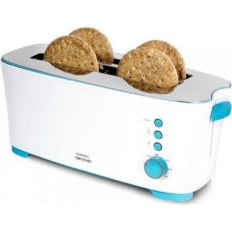 Cecotec Grille-pain cecotec poast&taste blanc, 1350 w, double fente