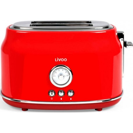 Livoo Grille-pains rétro 2 fentes livoo feel good moments LIV3523930097867