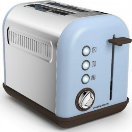 Morphy Richards Grille pain morphy richards 2 fentes - 850W accents pop bleu azurm²22003ee