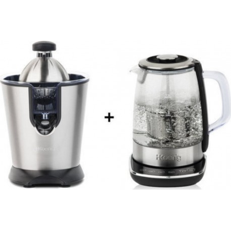 H.koenig Agr80 + ti600 presse agrumes et bouilloire infuseur a the 1,5l h.koenig