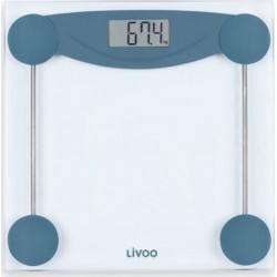 Livoo dom426b - pese-personne electronique - plateau en verre trempe et ecran lcd - pesee jusqua 180 kg - graduation au 100 g LI