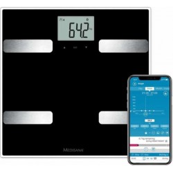Medisana pèse-personne d'analyse corporelle bs a41 connect noir 431287