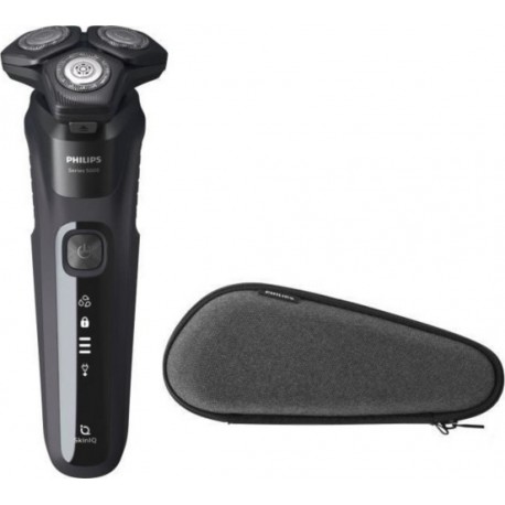 Philips s5588/30 rasoir série 5000 avec tondeuse de précision + housse de transport - noir PHI8710103939290