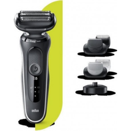 Braun series 5 50-w4650cs tondeuse barbe - 3 sabots - station de charge - technologie wet&dry - autonomie 50min BRA4210201242086
