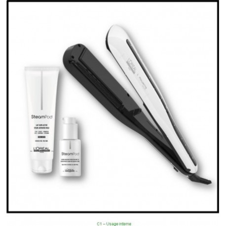 L'oréal professionnel steampod 3.0 lisseur + lait cheveux fins 150 ml + sérum 50 ml