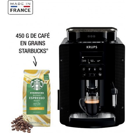 Krups Expresso Broyeur YY4729FD essential avec cafe starbucks
