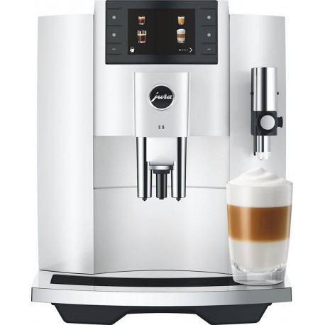 JURA Expresso Broyeur E8 Piano White (EC)
