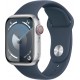Apple Montre connectée WATCH Serie 9 Cellular 41mm Aluminium/Argent Bleu Orage S/M