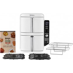Ninja Friteuse sans huile Double STACK XL 9.5L SL400EUWH
