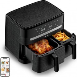 Moulinex Friteuse sans huile Dual Easy Fry Essential noire