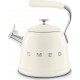 SMEG Bouilloire Sifflante 2.3L crème