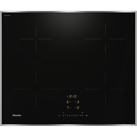 Miele Table induction KM 7361 FR Cadre Inox